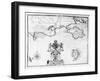 Map No.7 showing the route of the Armada fleet, engraved by Augustine Ryther, 1588-Robert Adams-Framed Giclee Print