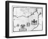 Map No.8 showing the route of the Armada fleet, engraved by Augustine Ryther, 1588-Robert Adams-Framed Giclee Print