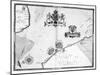 Map No.9 showing the route of the Armada fleet, engraved by Augustine Ryther, 1588-Robert Adams-Mounted Giclee Print