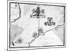 Map No.9 showing the route of the Armada fleet, engraved by Augustine Ryther, 1588-Robert Adams-Mounted Giclee Print