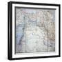 Map of 1910 Showing the Sykes-Picot Agreement of 1916-null-Framed Giclee Print
