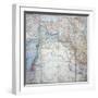 Map of 1910 Showing the Sykes-Picot Agreement of 1916-null-Framed Giclee Print