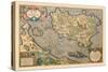 Map of a Mediterranean Island-Abraham Ortelius-Stretched Canvas