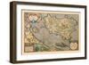 Map of a Mediterranean Island-Abraham Ortelius-Framed Art Print