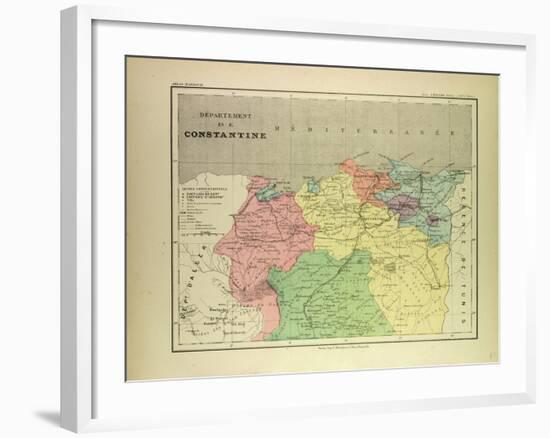 Map of a Part of Algeria-null-Framed Giclee Print