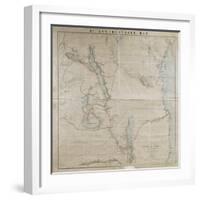 Map of a Portion of Central Africa by Livingstone, from His Own Surveys, Drawings and…-David Livingstone-Framed Giclee Print