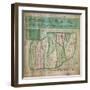 Map of Abbey Wood, part of Erith or Lesnes Manor on the eastern boundary of Woolwich, Kent, 1791-Anon-Framed Giclee Print