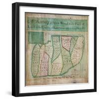 Map of Abbey Wood, part of Erith or Lesnes Manor on the eastern boundary of Woolwich, Kent, 1791-Anon-Framed Giclee Print