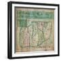 Map of Abbey Wood, part of Erith or Lesnes Manor on the eastern boundary of Woolwich, Kent, 1791-Anon-Framed Giclee Print