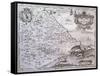 Map of Abruzzo Citeriore, Italy-null-Framed Stretched Canvas