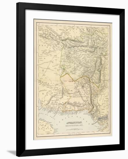 Map of Afghanistan and Beluchistan-null-Framed Photographic Print