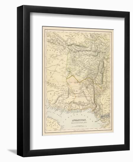 Map of Afghanistan and Beluchistan-null-Framed Photographic Print