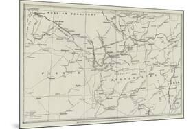 Map of Afghanistan and the Adjacent Territories of Russian Turkestan, Persia, and India-null-Mounted Giclee Print