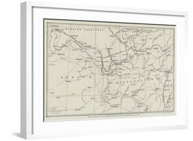 Map of Afghanistan and the Adjacent Territories of Russian Turkestan, Persia, and India-null-Framed Giclee Print