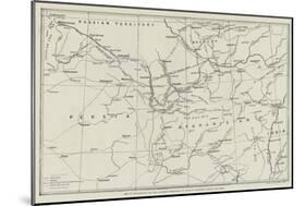 Map of Afghanistan and the Adjacent Territories of Russian Turkestan, Persia, and India-null-Mounted Giclee Print