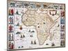 Map Of Africa, 1630-Willem Janszoon Blaeu-Mounted Giclee Print