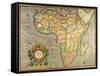 Map of Africa 1633-Gerardus Mercator-Framed Stretched Canvas