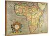 Map of Africa 1633-Gerardus Mercator-Stretched Canvas