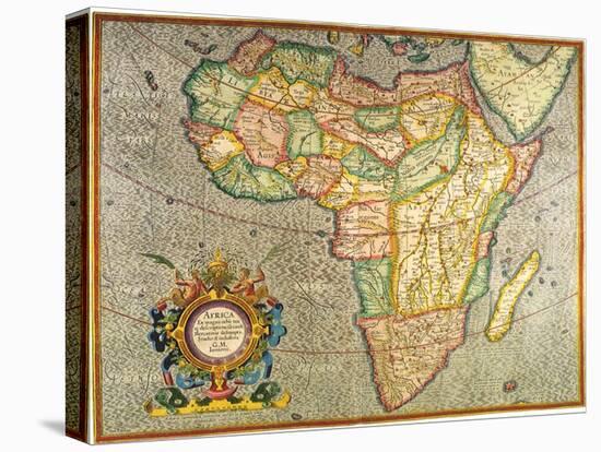 Map of Africa 1633-Gerardus Mercator-Stretched Canvas