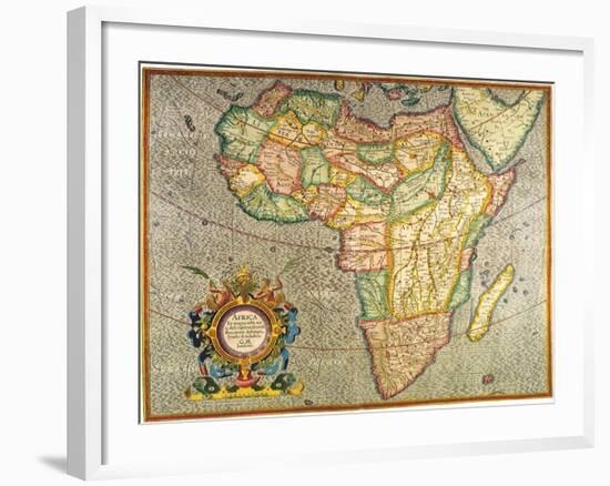 Map of Africa 1633-Gerardus Mercator-Framed Giclee Print