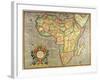 Map of Africa 1633-Gerardus Mercator-Framed Giclee Print