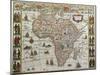 Map of Africa, 1645-null-Mounted Giclee Print
