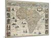 Map of Africa, 1667-Science Source-Mounted Giclee Print