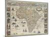 Map of Africa, 1667-Science Source-Mounted Giclee Print