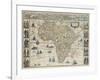 Map of Africa, 1667-Science Source-Framed Giclee Print