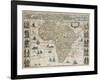 Map of Africa, 1667-Science Source-Framed Giclee Print