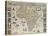 Map of Africa, 1667-Science Source-Stretched Canvas