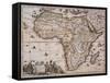 Map of Africa, 1688-Science Source-Framed Stretched Canvas