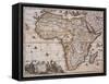 Map of Africa, 1688-Science Source-Framed Stretched Canvas