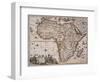 Map of Africa, 1688-Science Source-Framed Giclee Print