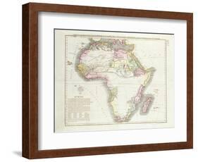 Map of Africa, 1821-null-Framed Giclee Print