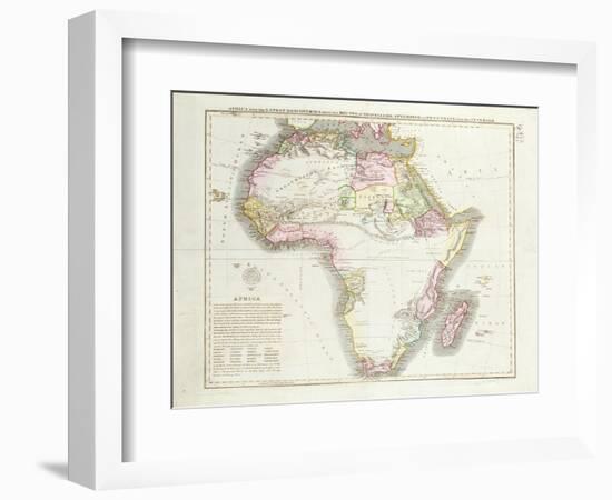 Map of Africa, 1821-null-Framed Giclee Print