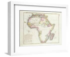 Map of Africa, 1821-null-Framed Giclee Print