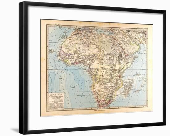 Map of Africa, 1872-null-Framed Giclee Print