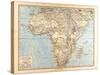 Map of Africa, 1872-null-Stretched Canvas