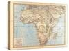Map of Africa, 1872-null-Stretched Canvas