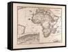 Map of Africa, 1874-null-Framed Stretched Canvas