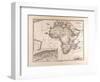 Map of Africa, 1874-null-Framed Giclee Print