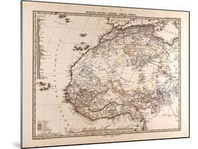 Map of Africa, 1875-null-Mounted Giclee Print