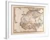 Map of Africa, 1875-null-Framed Giclee Print