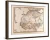 Map of Africa, 1875-null-Framed Giclee Print