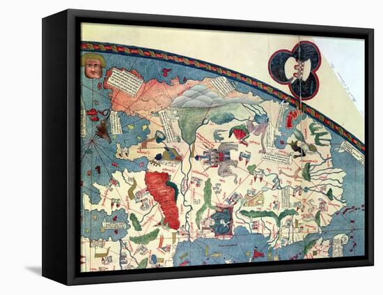 Map of Africa, after an Original of 1447-null-Framed Stretched Canvas