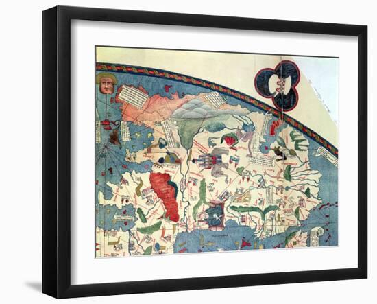 Map of Africa, after an Original of 1447-null-Framed Giclee Print