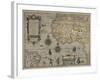 Map of Africa and Brazil, Amsterdam, ca. 1595-Petrus Plancius-Framed Giclee Print