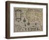 Map of Africa and Brazil, Amsterdam, ca. 1595-Petrus Plancius-Framed Giclee Print