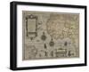 Map of Africa and Brazil, Amsterdam, ca. 1595-Petrus Plancius-Framed Giclee Print